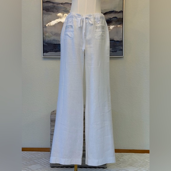 INC International Concepts Pants - INC International Concepts White Linen Pants